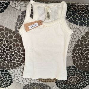 Youth, girls, size 4, SKIMS “bone” white tank top, NWT